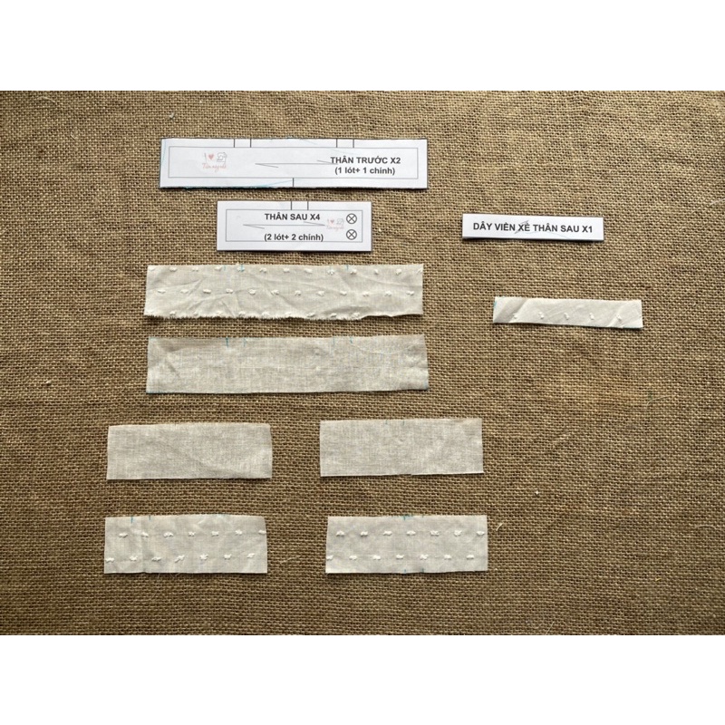 RG350_Rập giấy may áo dây cánh tiên bé gái