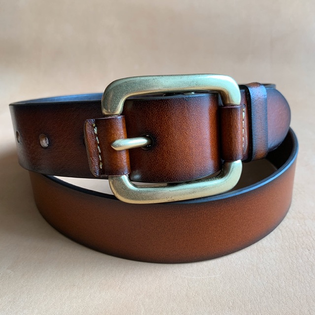 Thắt Lưng Nam Da Bò Nguyên Tắm Mặt Khoá Kim Đồng TM122