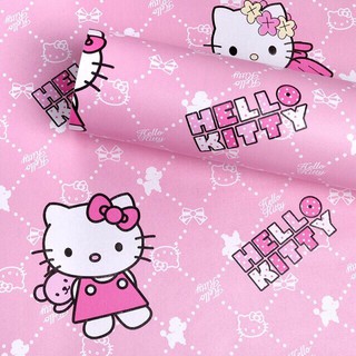 decal giấy dán tường hello kitty chữ hồng keo sẵn khổ 10m x45cm