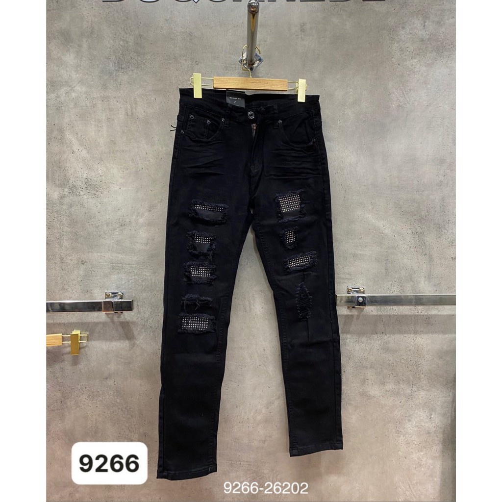 Quần Jeans Arimi Đính Đá hàng cao cấp - Quần bò đen đính đá siêu đỉnh