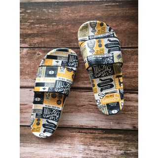 Dép quai ngang nam đế cao in họa tiết nhiều mầu độc đáo cho giới trẻ