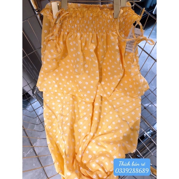 Set hai dây hoa nhí đáng yêu mặc nhà hình thật dưới 52kg