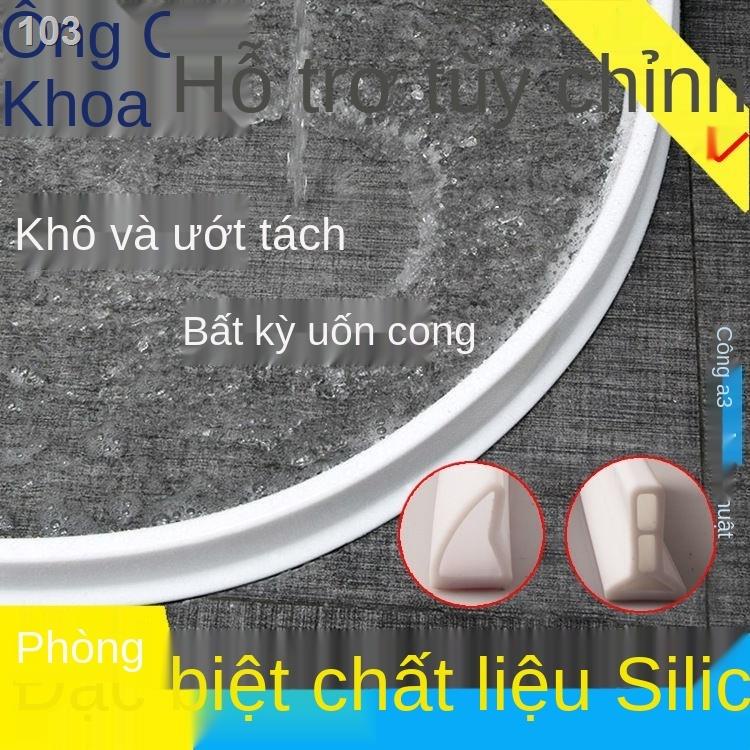 DPhòng tắm nhà bếp dải giữ nước trên mặt bàn chậu rửa ngăn góc chắn silicone chống thấm Tấm nền linh hoạt