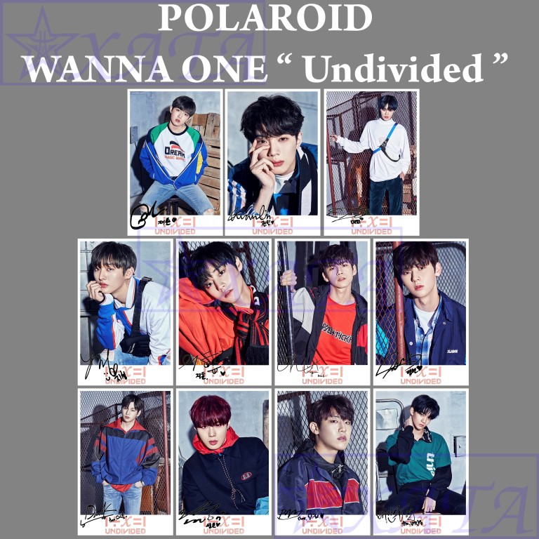 Polaroid Thẻ Hình Nhóm Nhạc Wanna One Undivided