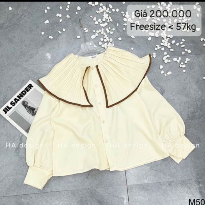 Áo cổ xếp ly siêu đẹp