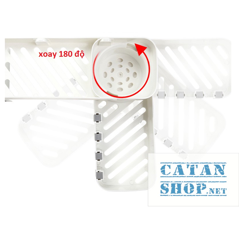 Kệ để đồ nhà tắm xoay 180 2 tầng sang trọng, kệ để đồ gia đình xoay siêu chắc chắn, tiện dụng GD236-KNTXoay