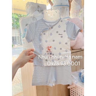 Bộ sơ sinh Avaler cộc tay cài chéo