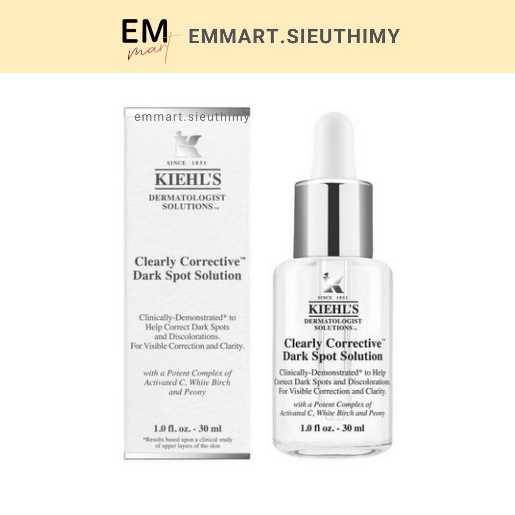 Serum Kiehl's Clearly Corrective Dark Spot Solution sáng da mờ thâm nám