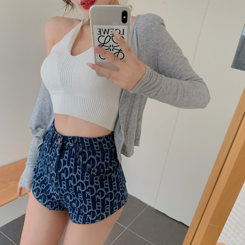 Quần Đùi Denim Lưng Cao Siêu Ngắn Quyến Rũ Cho Nữ | BigBuy360 - bigbuy360.vn