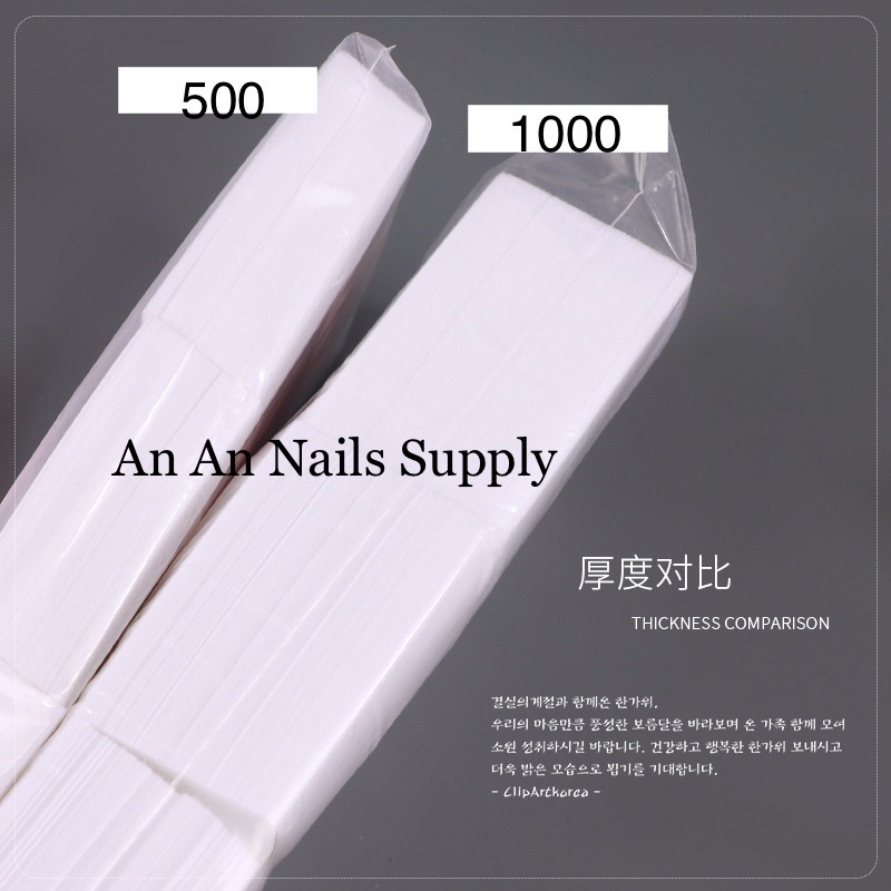 Giấy lau gel nail Loại 1000 tờ không xơ