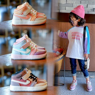 Giày sneaker thể thao màu sắc phong cách hoa anh đào dễ phối đồ thời trang cao cấp dành cho bé gái