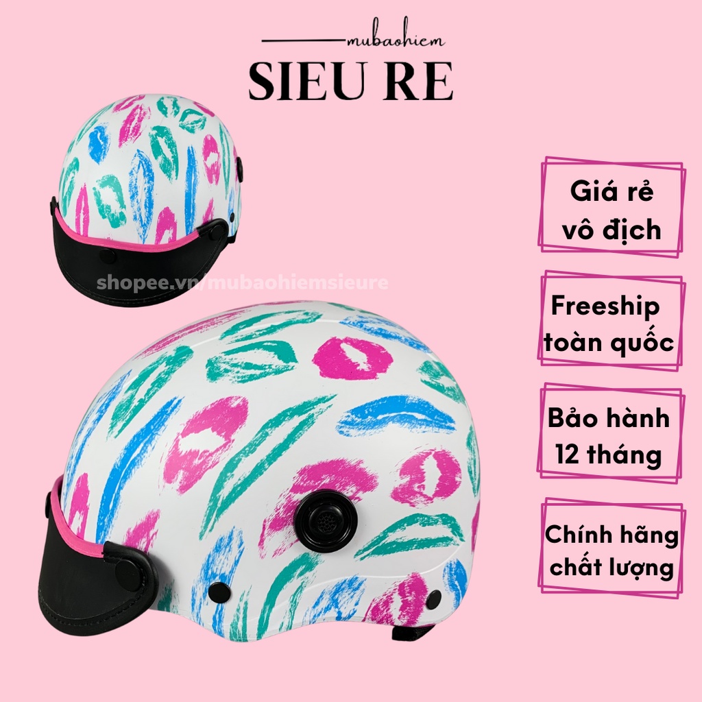 Mũ bảo hiểm nửa đầu chính hãng nhúng cacbon tem S37 , nón bảo hiểm đa dạng màu sắc sơn xịn 2K phủ nano phù hợp cả nam nữ