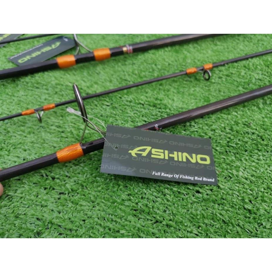 Cần Câu Máy ASHINO BLACK MAX - Cần Câu Cá Carbon Xoắn Toàn Thân Gỗ 2 Khúc, Đủ Size : 2M4 - 2M7 - 3M