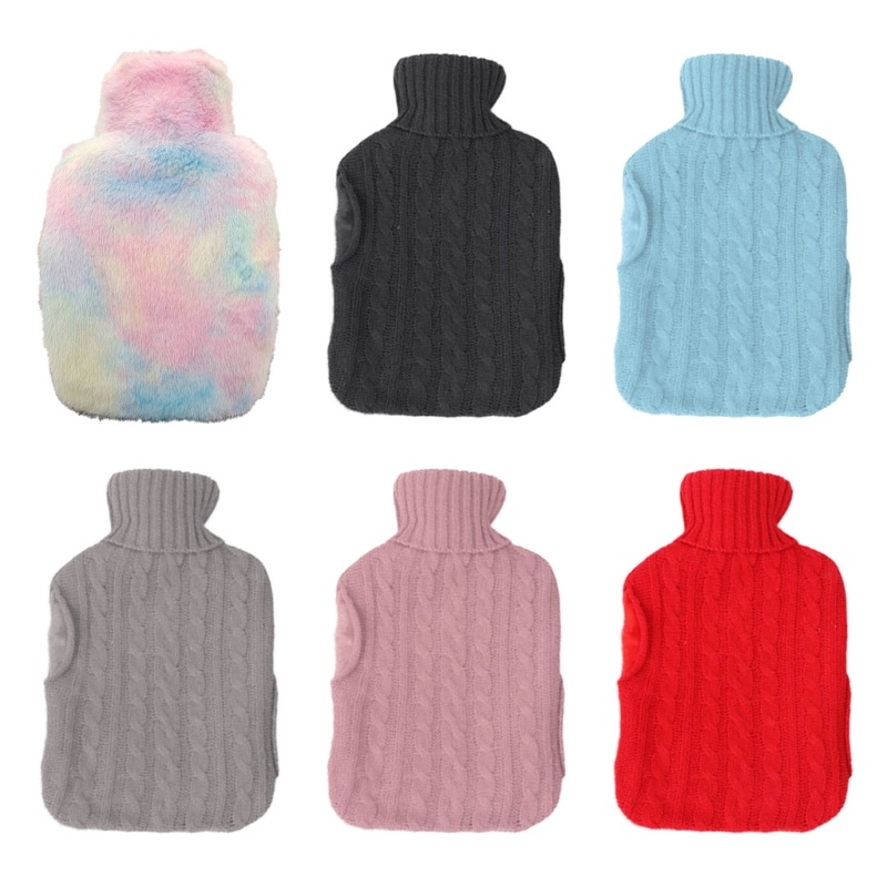 Túi Chườm Nước Nóng Dệt Kim Dung Tích 2L Kèm Vỏ Bọc Chống Lạnh