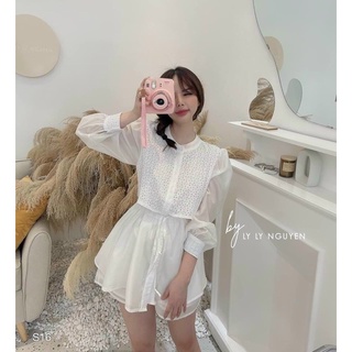 Set áo ren kèm quần short