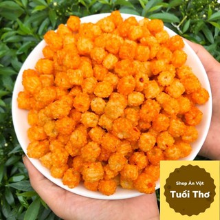 500g Nui Sấy Giòn, Bim Bim Nui Hạt Sen Vị Cay Ngọt