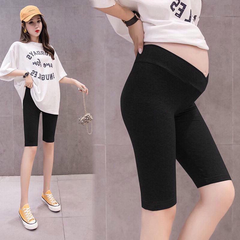 Quần legging bầu cạp chéo dáng lỡ