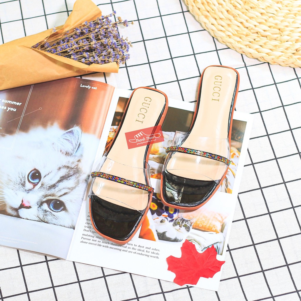 Dép Kiểu Nữ Quai Trong Xinh Xắn [35 - 39]