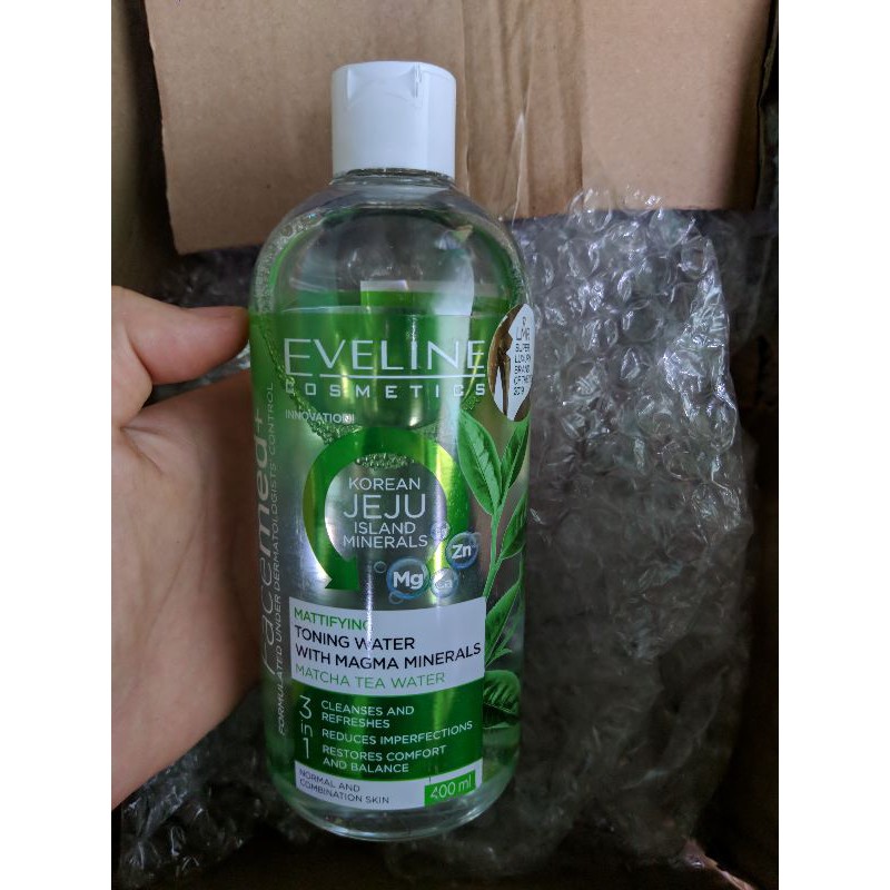 [Chính hãng] Eveline - Toner kiềm dầu với khoáng chất Magma Eveline Facemed+ 400ML