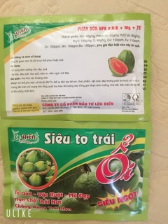 Phân bón NPK SIÊU TO TRÁI ỔI