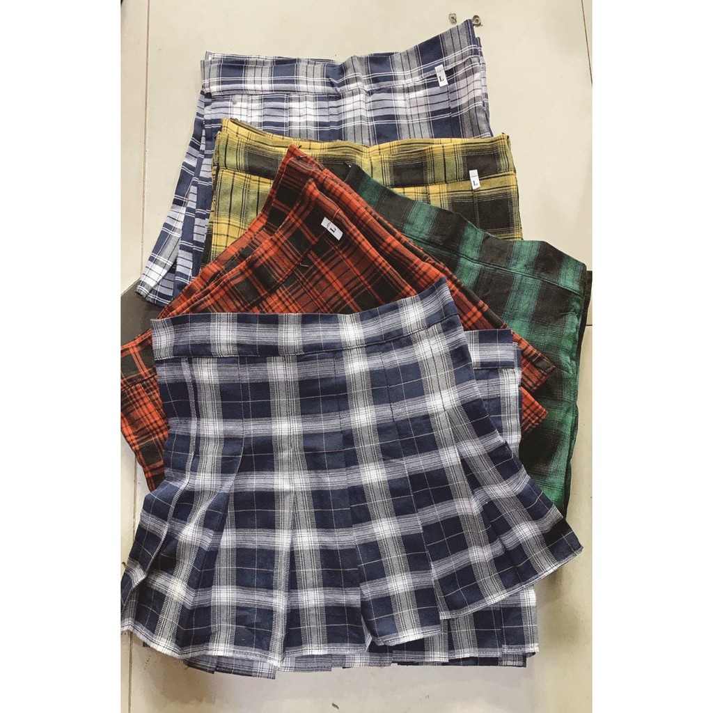 CHÂN VÁY TENNIS XẾP LY KẺ SỌC CARO ĐỦ MÀU | BigBuy360 - bigbuy360.vn