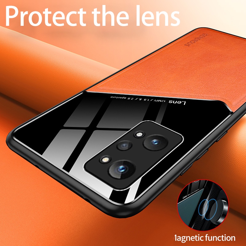 Ốp điện thoại LENUO bọc da chống sốc 2 trong 1 sang trọng cho OPPO Realme GT 2 Pro GT Neo3 GT Neo GT Master