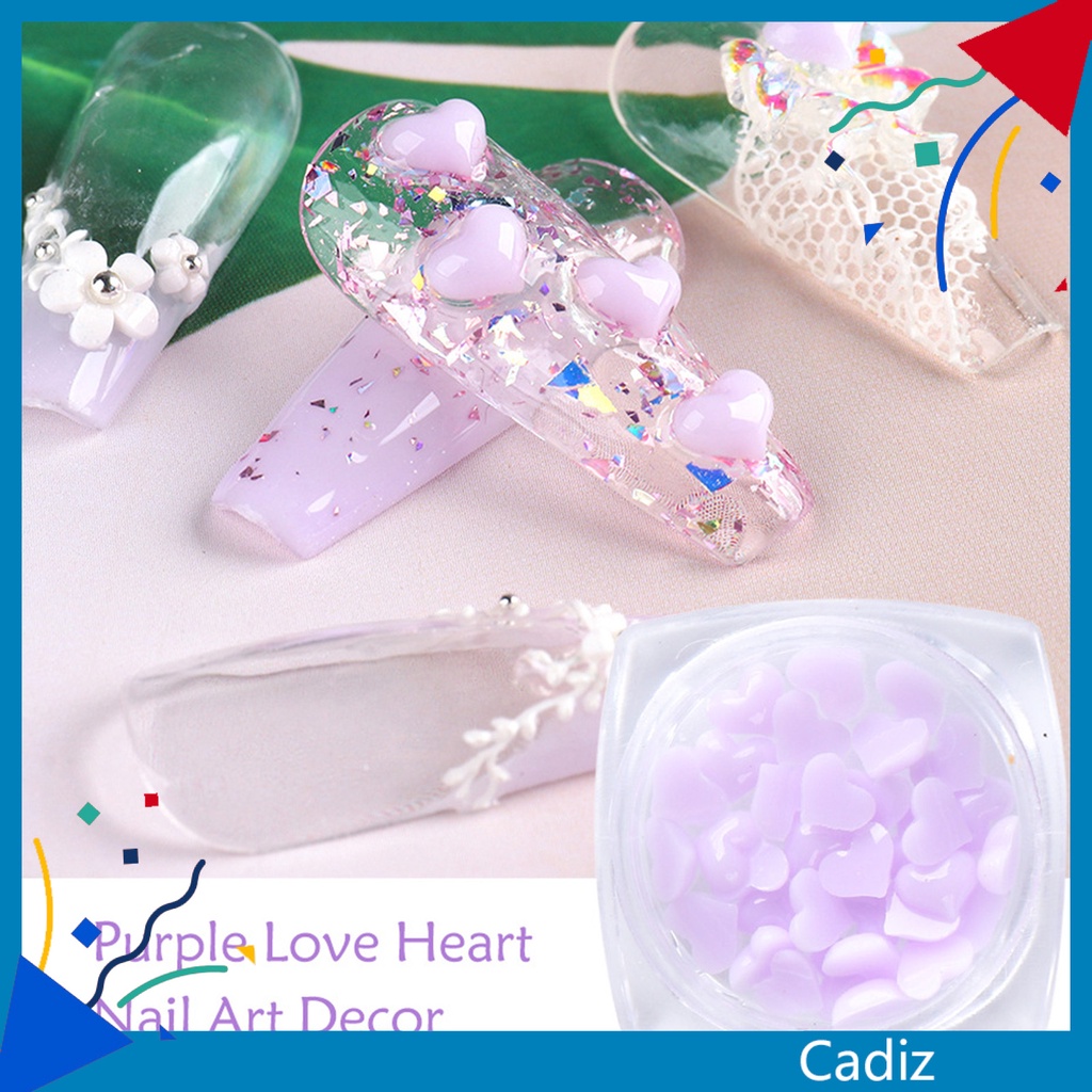 [Hàng mới về] Hạt cườm hình trái tim đính trang trí móng tay