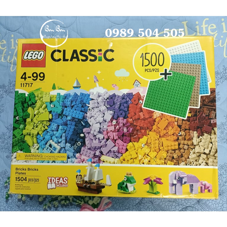 Bộ đồ chơ lắp ráp Lego Classic Bricks Bricks Plates 11717 1500pcs