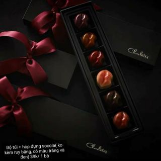 Hộp  đựng socola 6 viên ( 5 bộ)