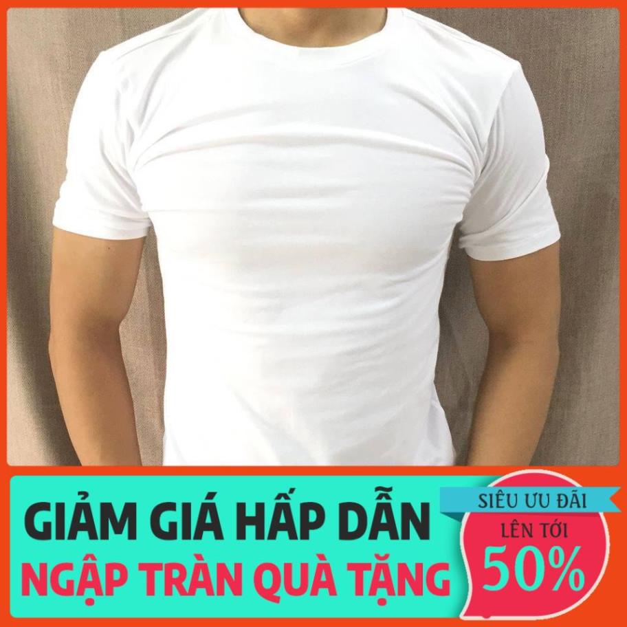 Áo thun trơn nam cổ tròn vải dày mịn giá rẻ Hàng loại 1 new