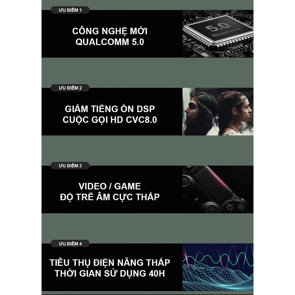 Tai Nghe Sabbat E12 Ultra/ Camo/ Marble - Tai Nghe Nhét Tai Không Dây True Wireless - Hỗ Trợ Sạc Không Dây