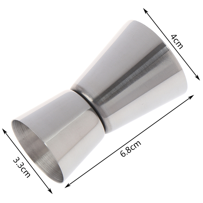 [extremewellknownbling]15/30 Ml Stainless Steel Cocktail Shaker Cup Bar Dual Shot Drink Spirit Measure