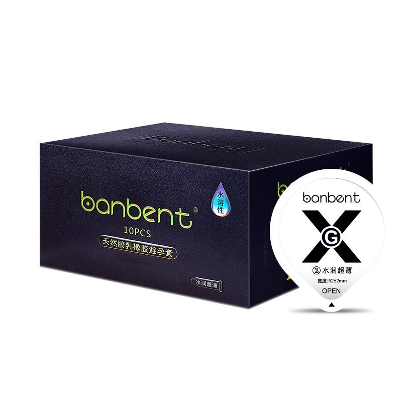 Lẻ Bao cao su BANBENT 0.01 siêu mỏng, nhiều gel bôi trơn, hương thơm Hộp 10 bcs