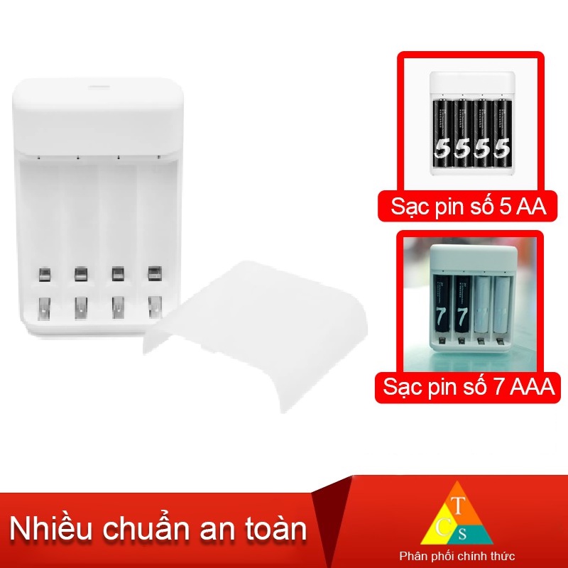 Bộ Sạc Pin AA - AAA Xiaomi ZMI PB401 Dùng Cho Pin Zi5/Zi7