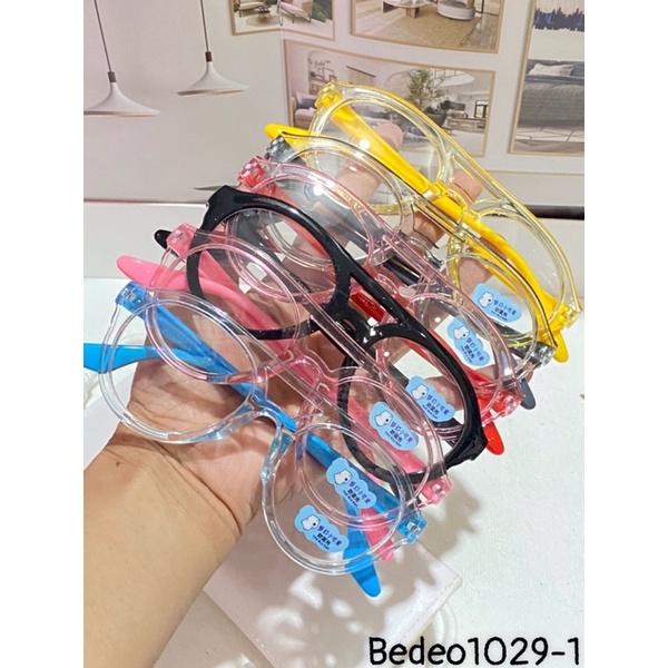 Kính mát cho bé nam nữ chống UV400, thiết kế mắt tròn dễ đeo, màu sắc thời trang