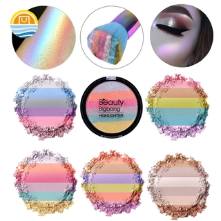 (Hàng Mới Về) Bảng Phấn Bắt Sáng Beautybigbang Màu Cầu Vồng Đẹp Mắt Jp2