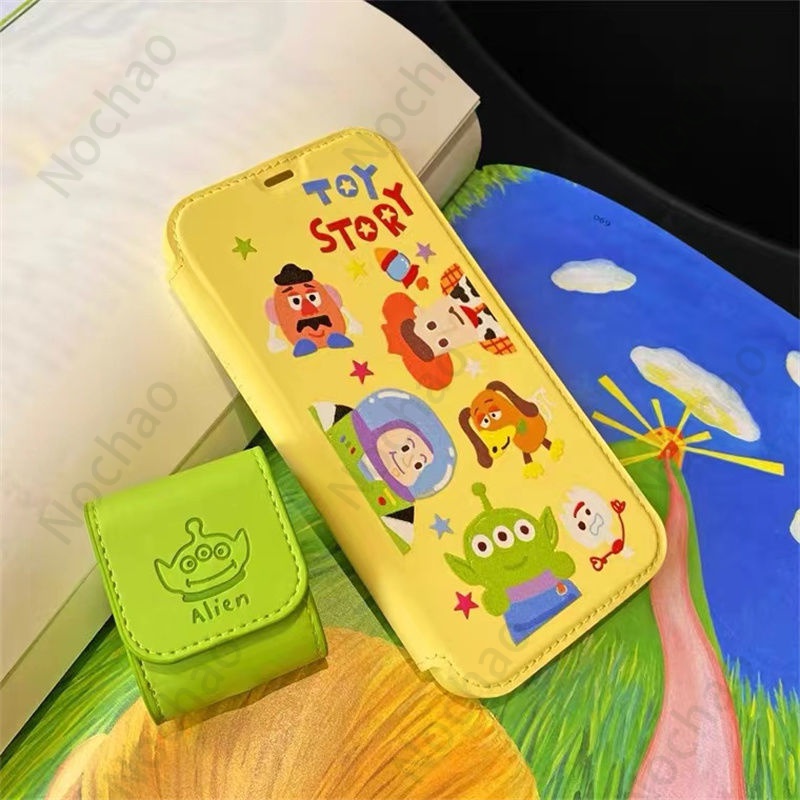 Ốp Điện Thoại Nắp Lật Hình Nhân Vật Hoạt Hình Cho iPhone13 13promax 12 / 12pro 7 / 8plus