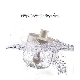 Bộ hũ đựng gia vị thuỷ tinh, lọ đựng gia vị có thìa