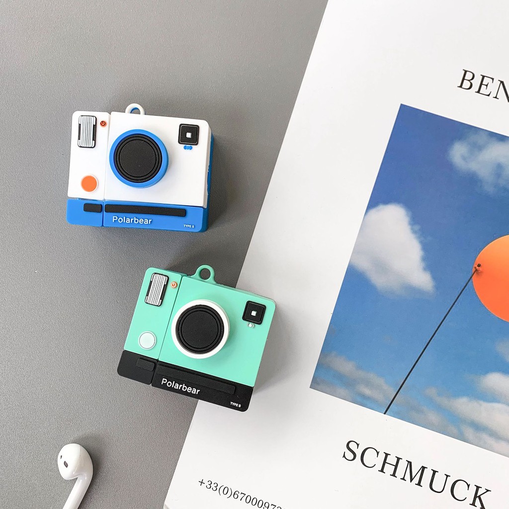 Case Airpods - Ốp Airpods 1/2/3  - Máy ảnh Polarbear