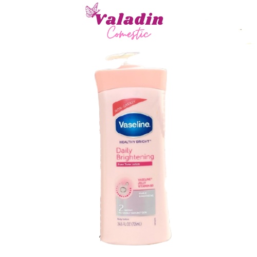 Sữa dưỡng thể Vaseline Hồng Healthy White UV Lightening/Daily Brightening Body Lotion 725ml/ Sữa dưởng thể Vaseline