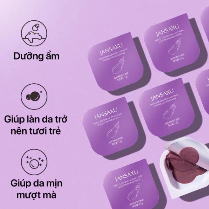 MẶT NẠ BÙN NON ĐẤT SÉT CÀ TÍM