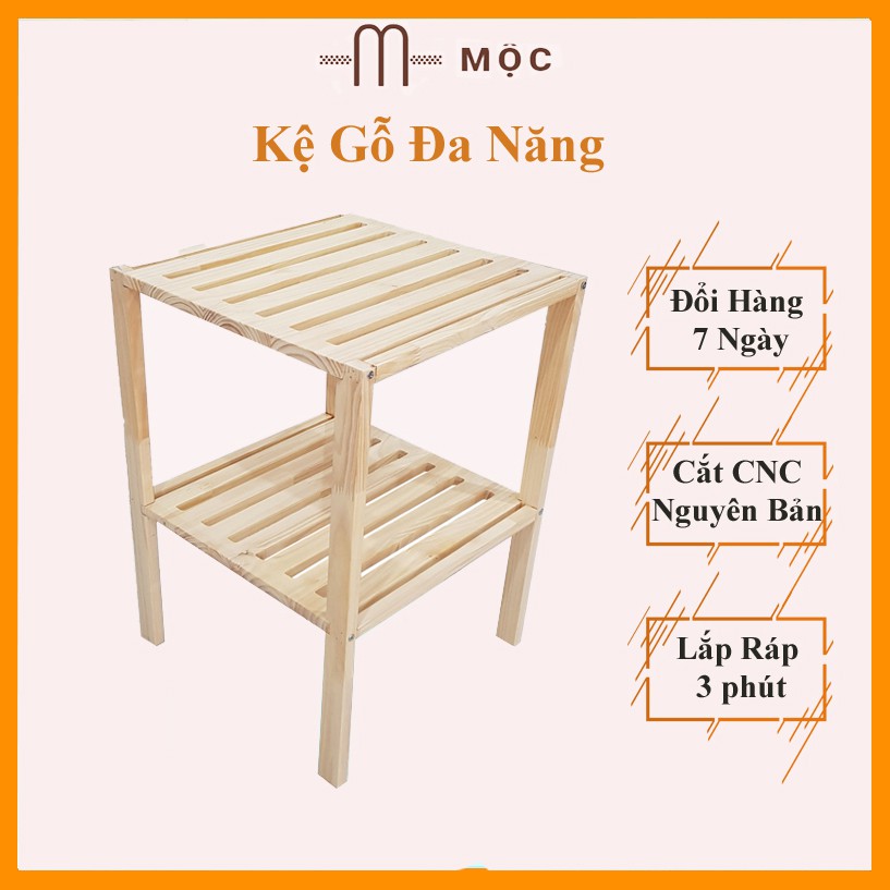 Kệ Gỗ Thông Mộc Đa Năng Phong Cách Hàn Quốc