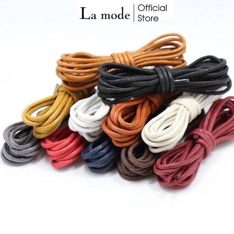 Một Cặp Dây Giày Sáp Bản Tròn Cho Giày Da, Giày Tây, Giày Công Sở - La mode