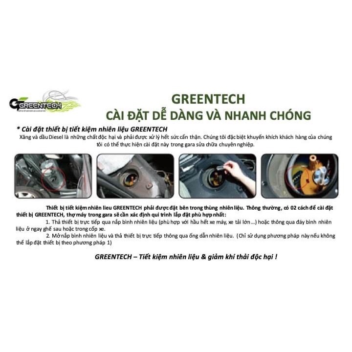 Thiết bị tiết kiệm xăng 30% cho xe máy có nút chặn Greentech G-BALL