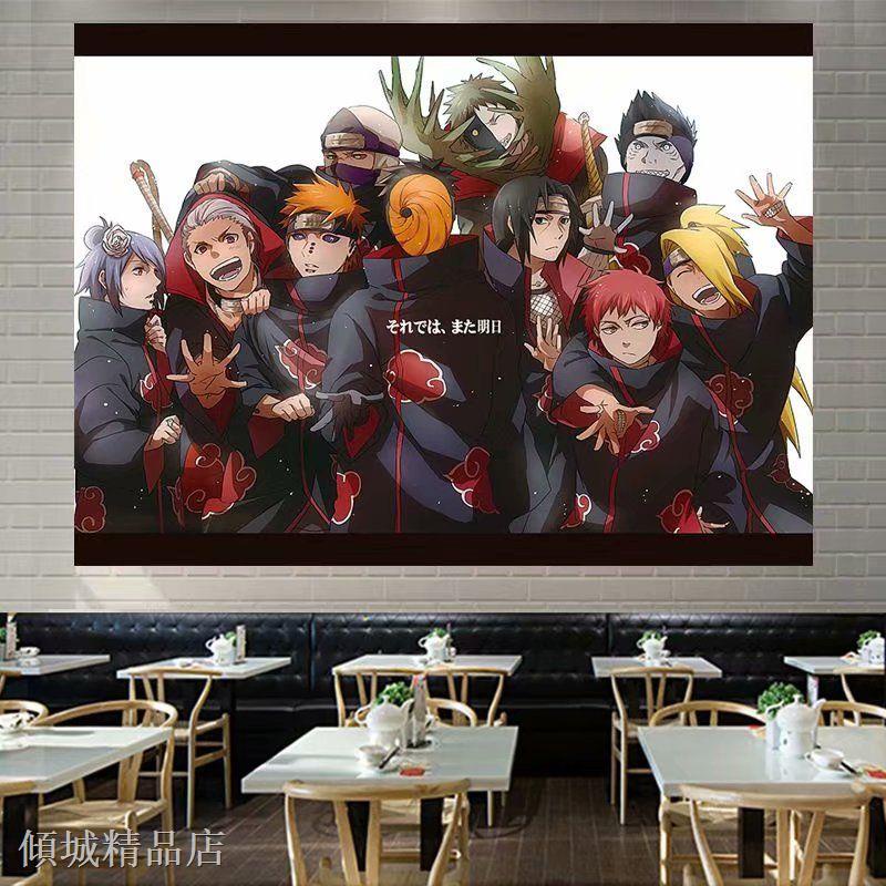 Tranh Vải Treo Tường Hình Anime Naruto Phong Cách Nhật Bản