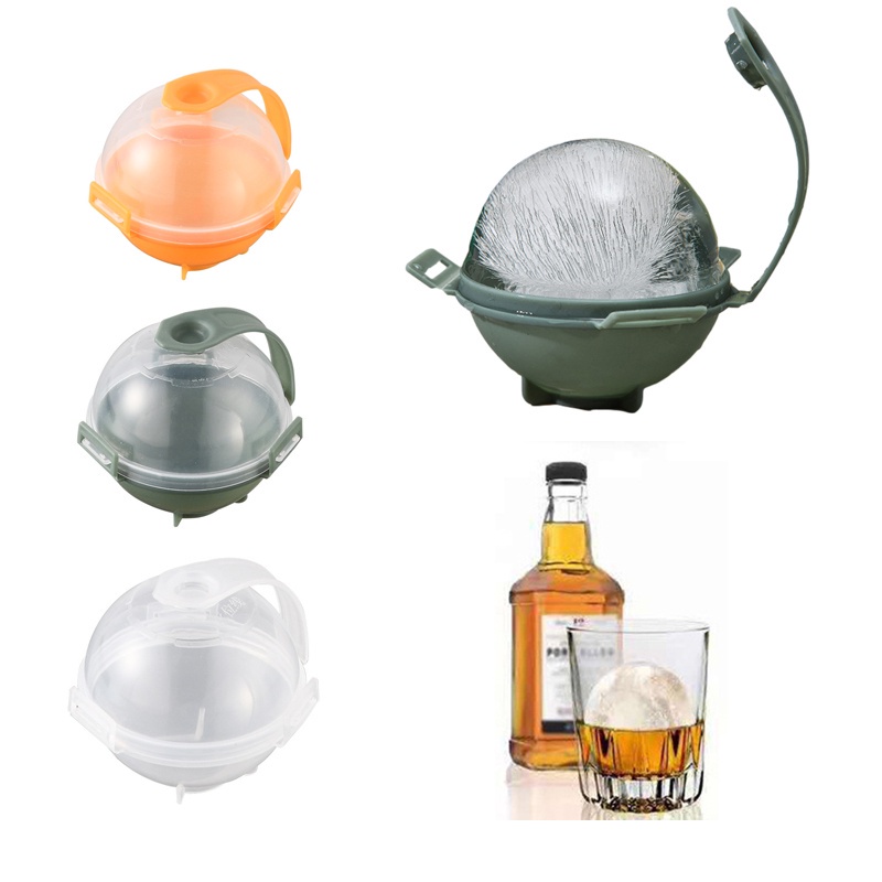Khuôn Làm Nước Đá Hình Tròn Bằng Nhựa Cỡ Lớn Tiện Dụng Cho Nhà Bếp/ Quán Bar Diy