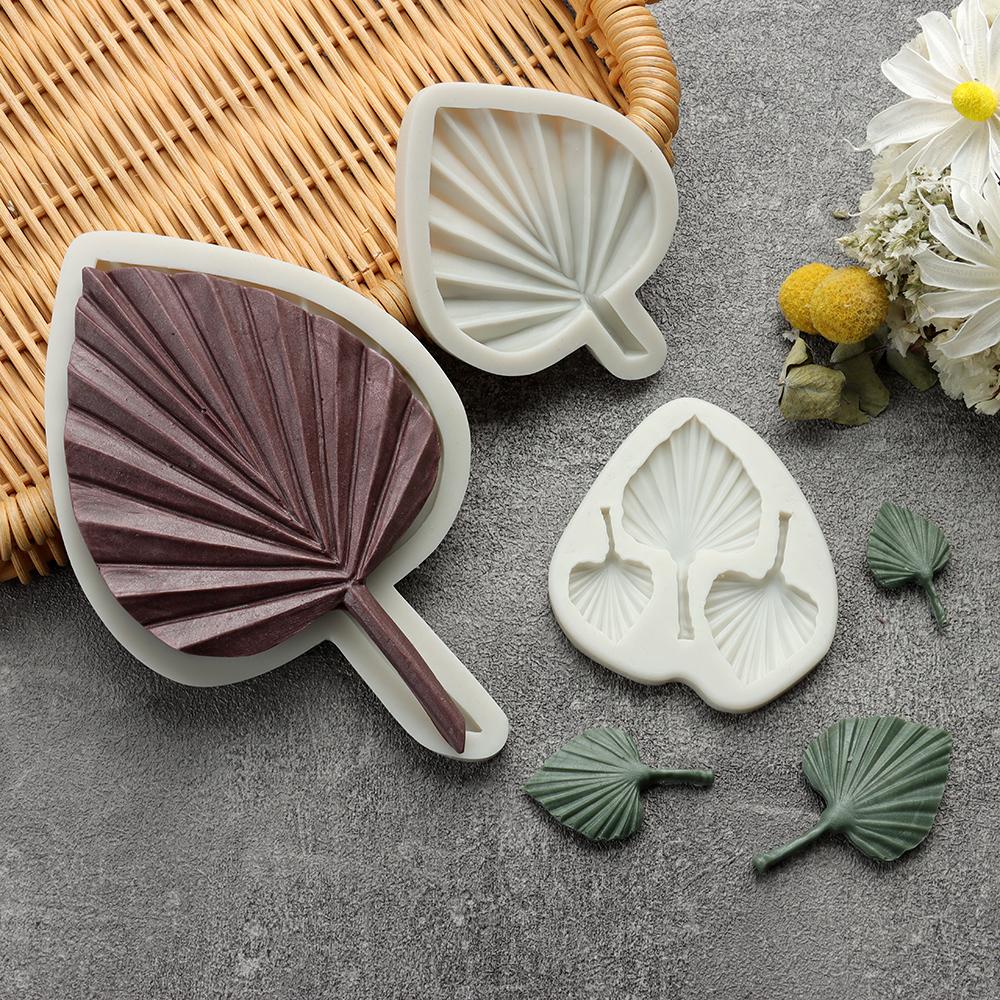 CONOPERY Khuôn Silicone Tạo Hình Làm Bánh Kẹo Hình Chiếc Lá DIY