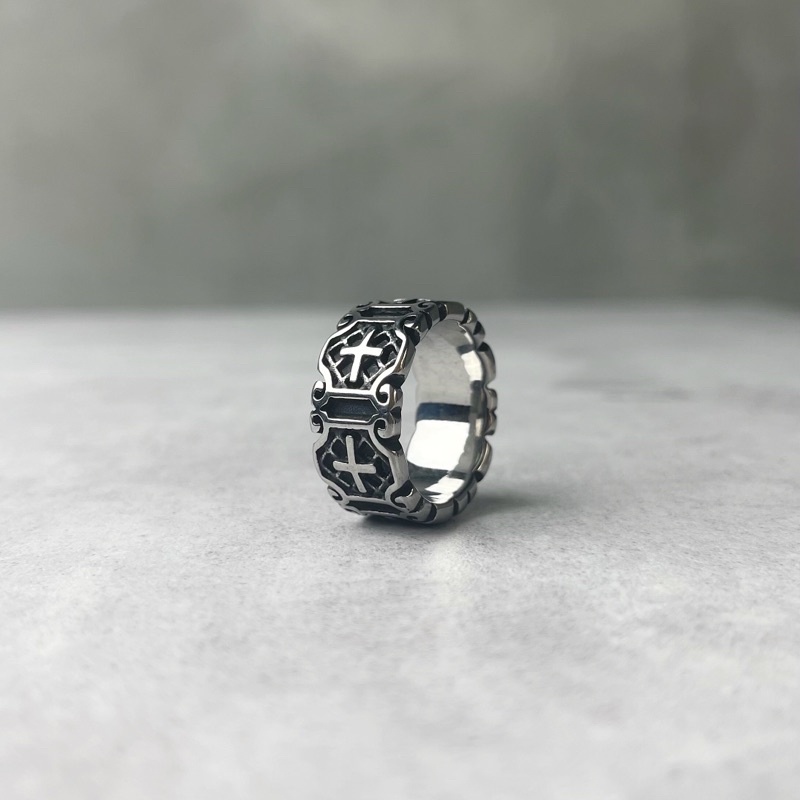 NHẪN CHROME HEART THÉP TITAN 1
