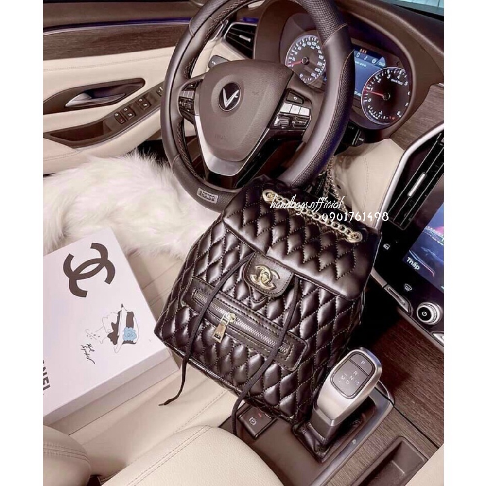 Balo chanel dây rút sang chảnh - Balo nữ thời trang đi học tiện lợi