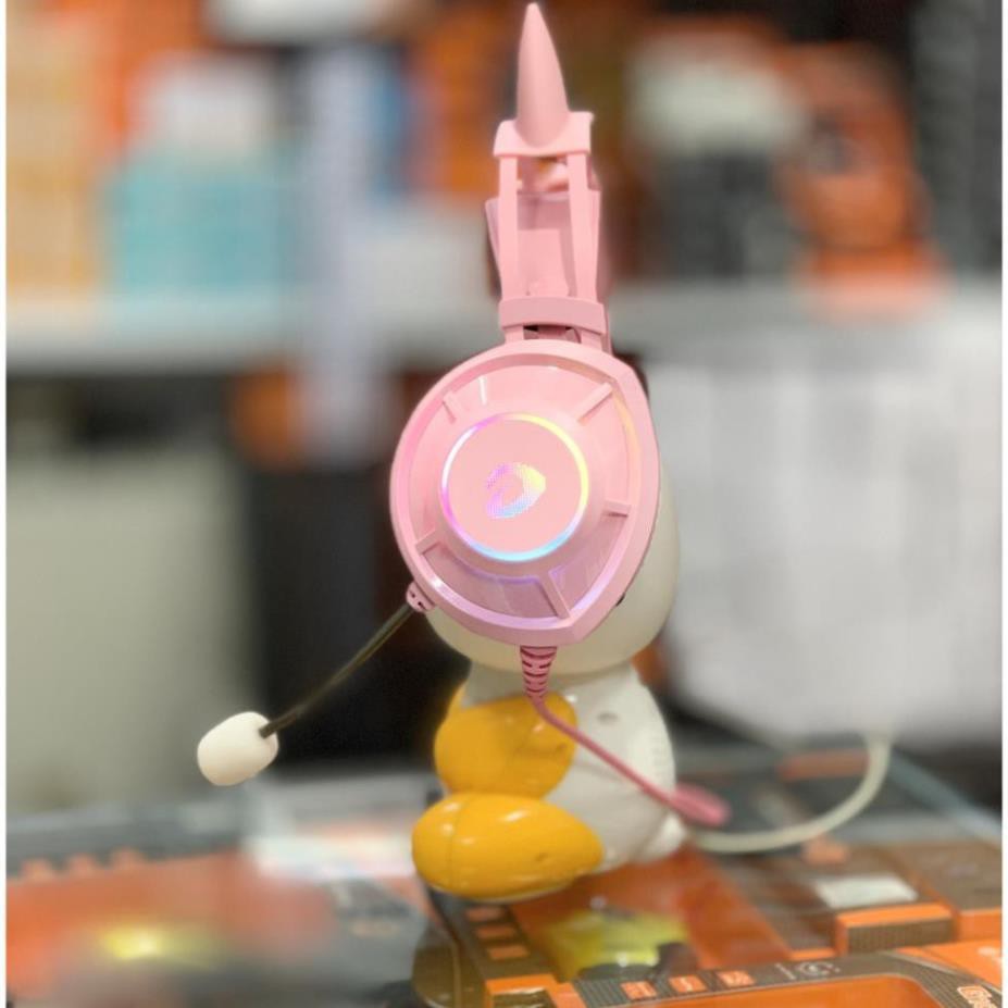 Tai nghe Gaming Dareu EH469 Queen 7.1 RGB Led - Hồng Pink Có Tai Mèo | BigBuy360 - bigbuy360.vn